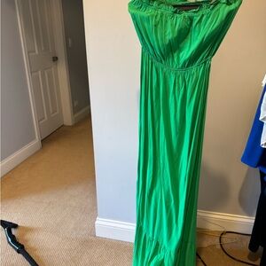 Mimi Chica Strapless Green Dress